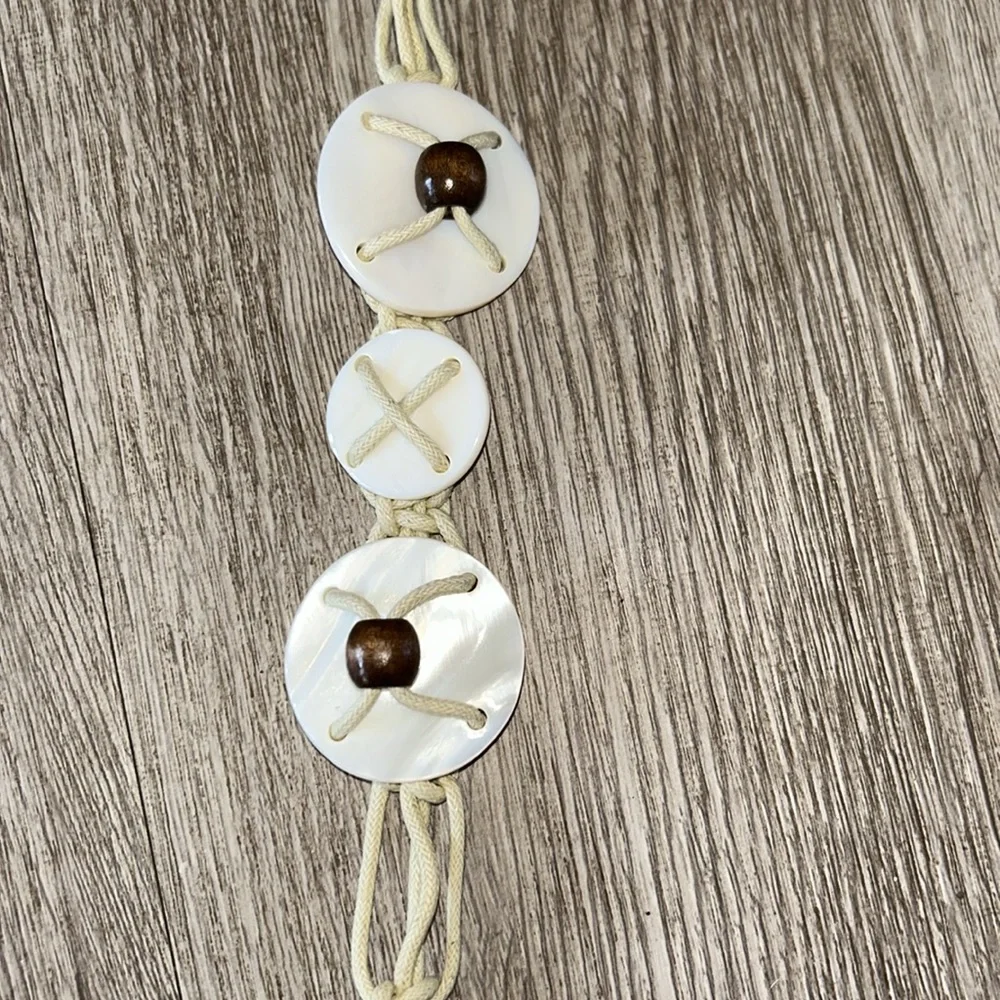 Braided shell belt